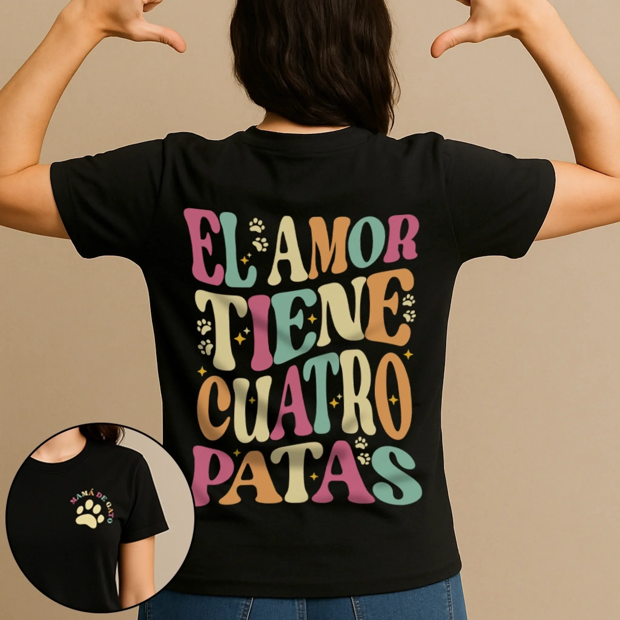 El Amor tiene cuatro patas - Camiseta para Dueño de perro Amante de los perros