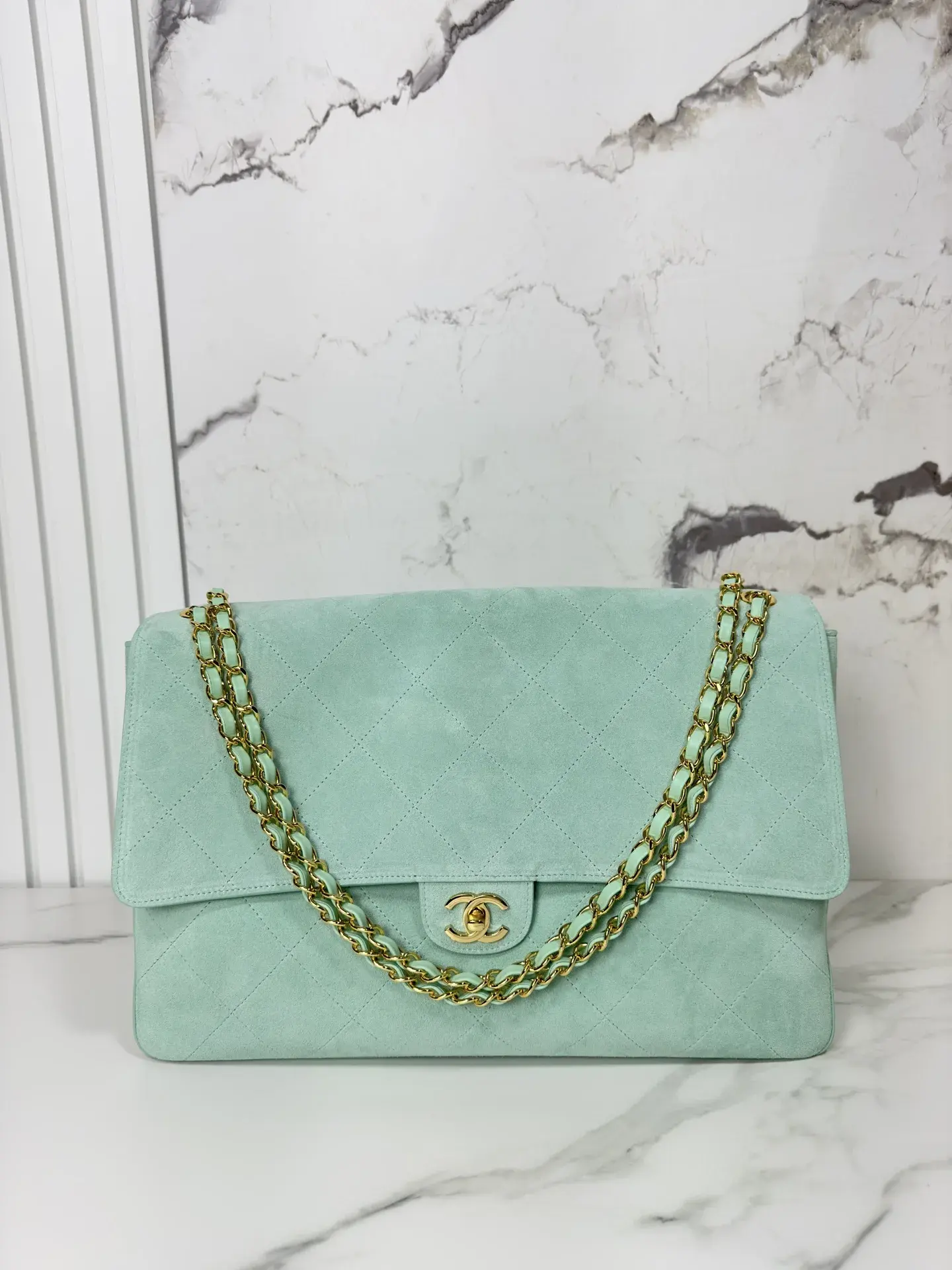Chanel Classic Flap Suede Leather Shoulder Bag product photo from LabelPicks