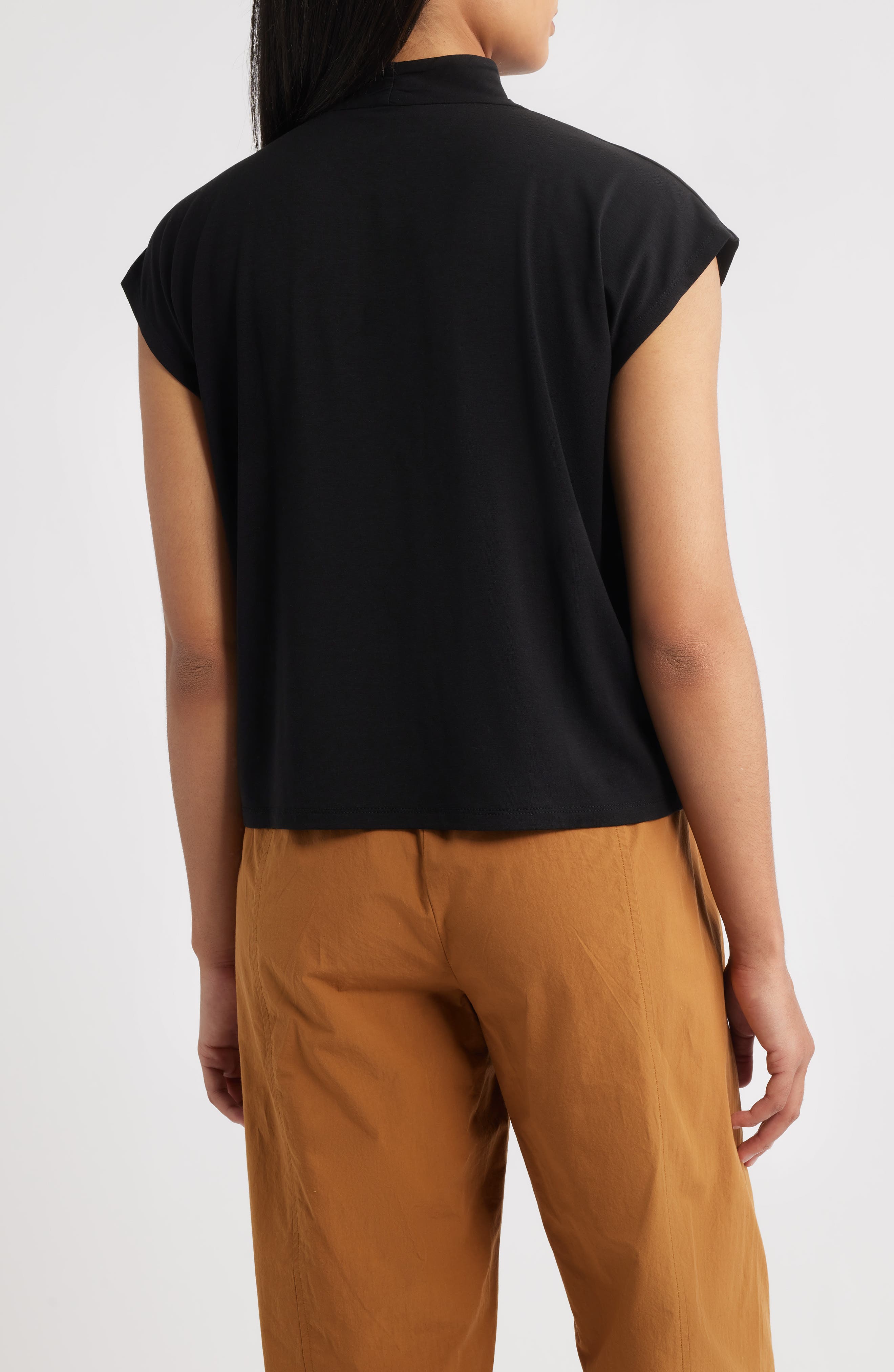 Eileen Fisher Cap Sleeve Boxy Top