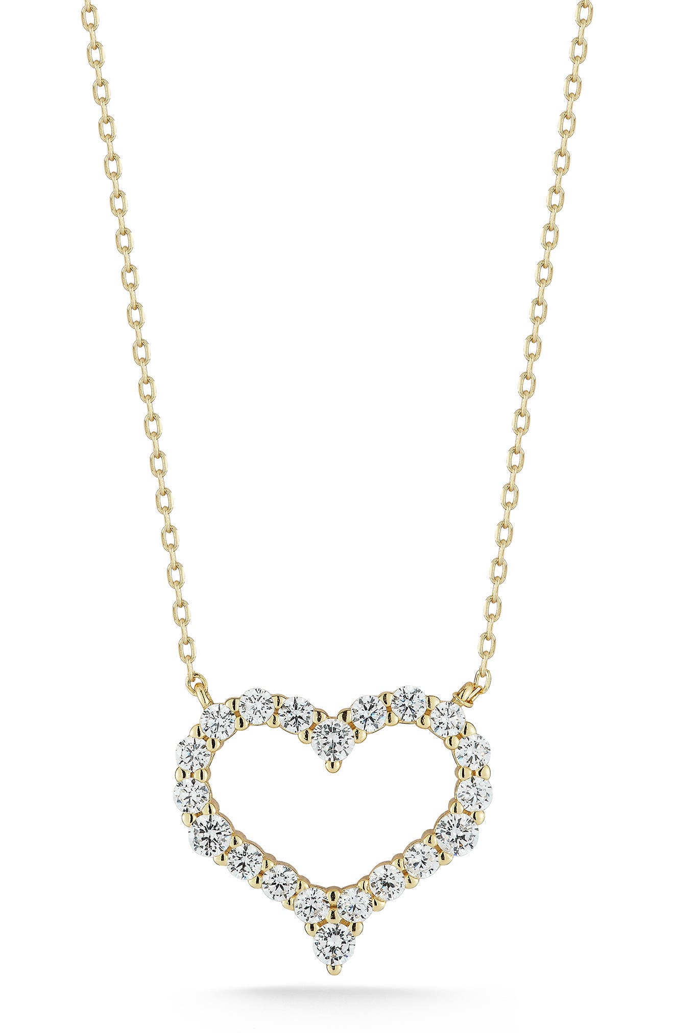 GLAZE JEWELRY Open Heart Pendant Necklace