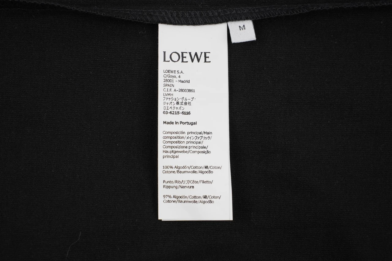 LOEWE Black Rabbit Anagram Embroidered T-Shirt product photo from LabelPicks