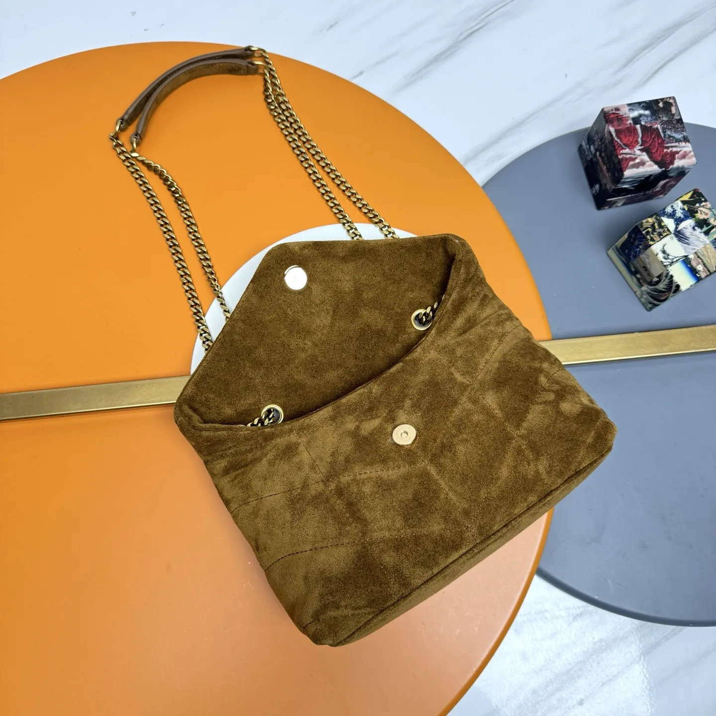 Saint Laurent Brown Loulou Quilted Leather Shoulder Bag product photo from LabelPicks