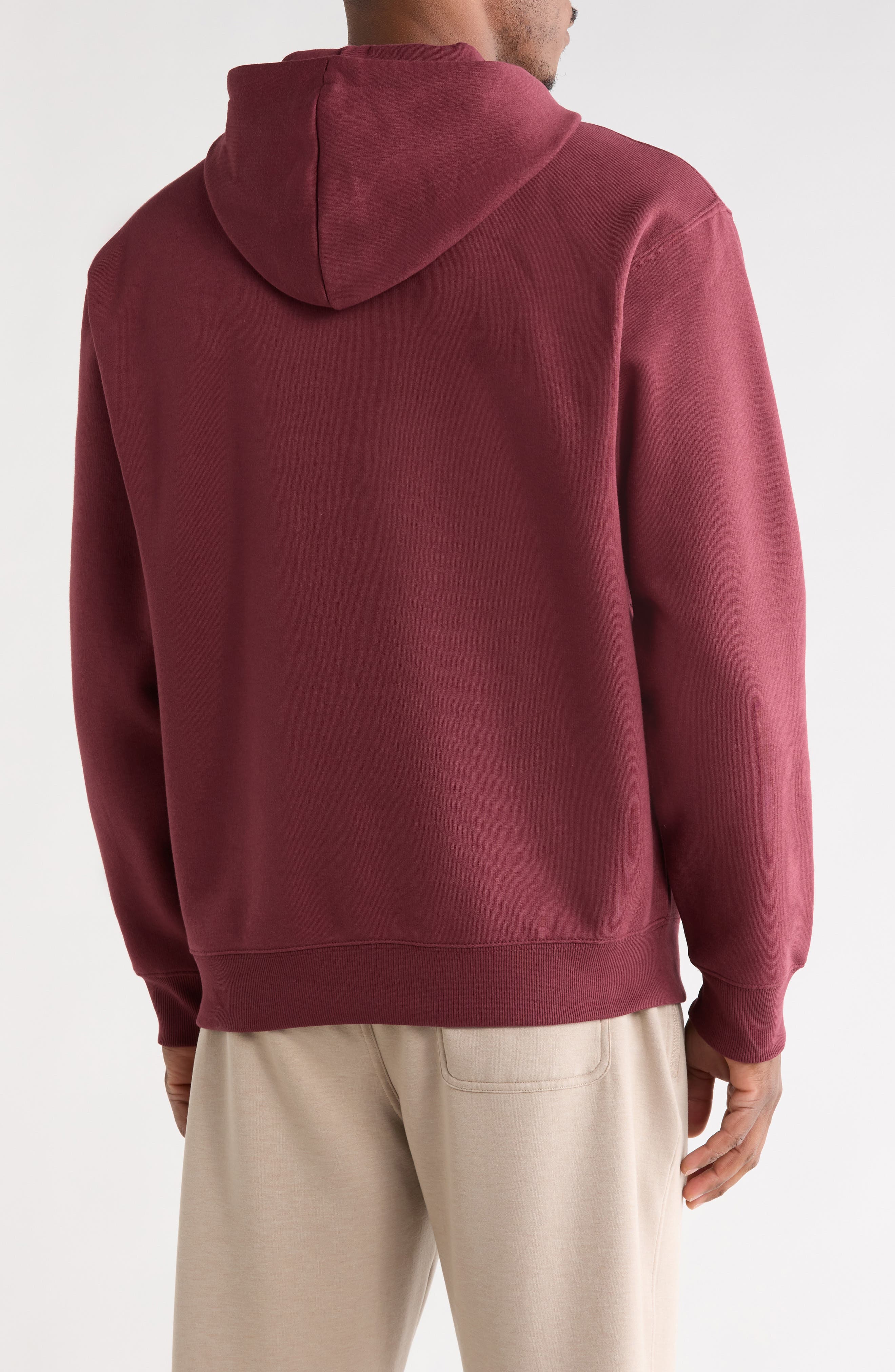 New Balance Relaxed Cotton Blend Fleece Hoodie