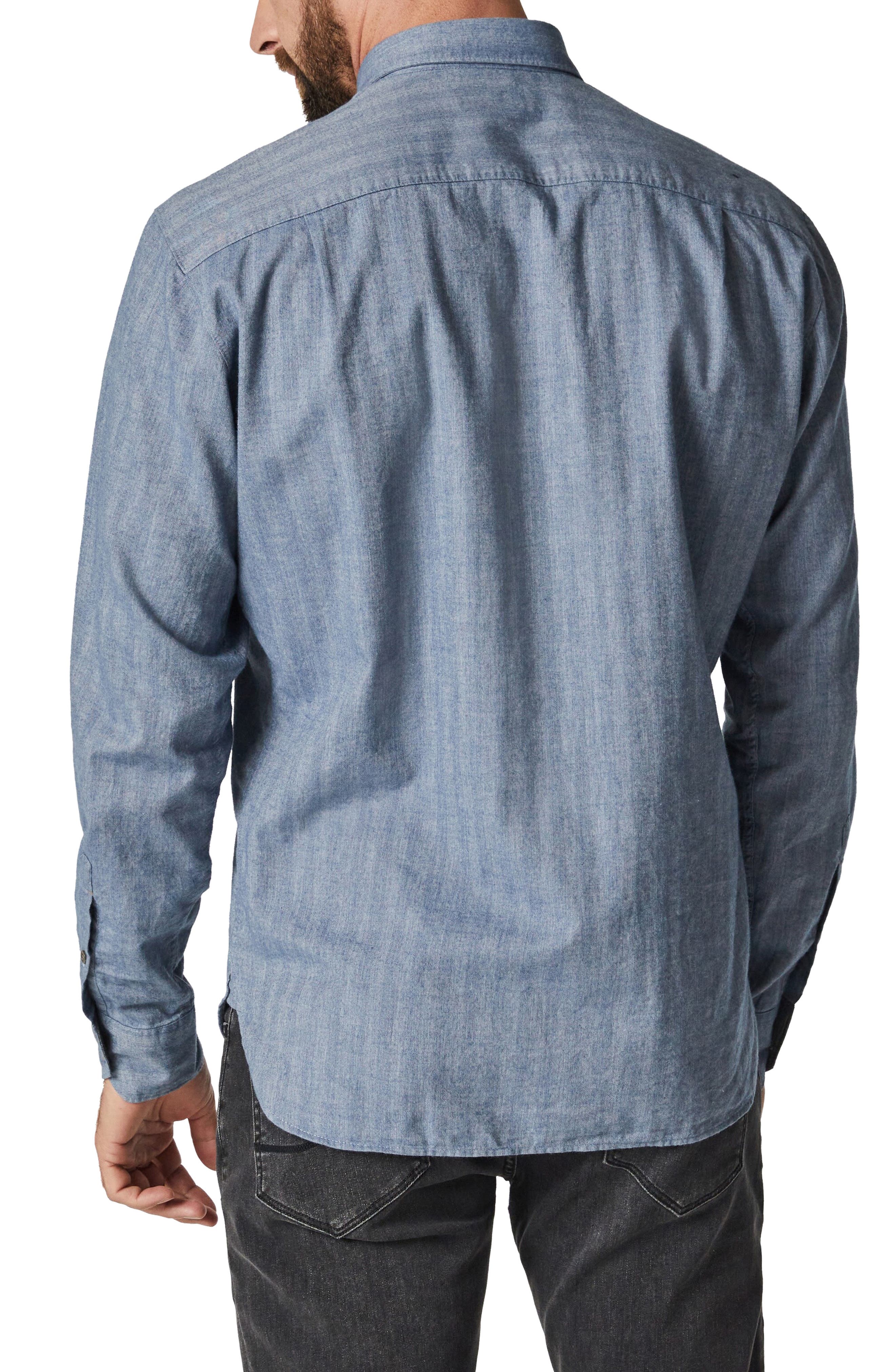 34 Heritage Cotton Herringbone Button-Up Shirt