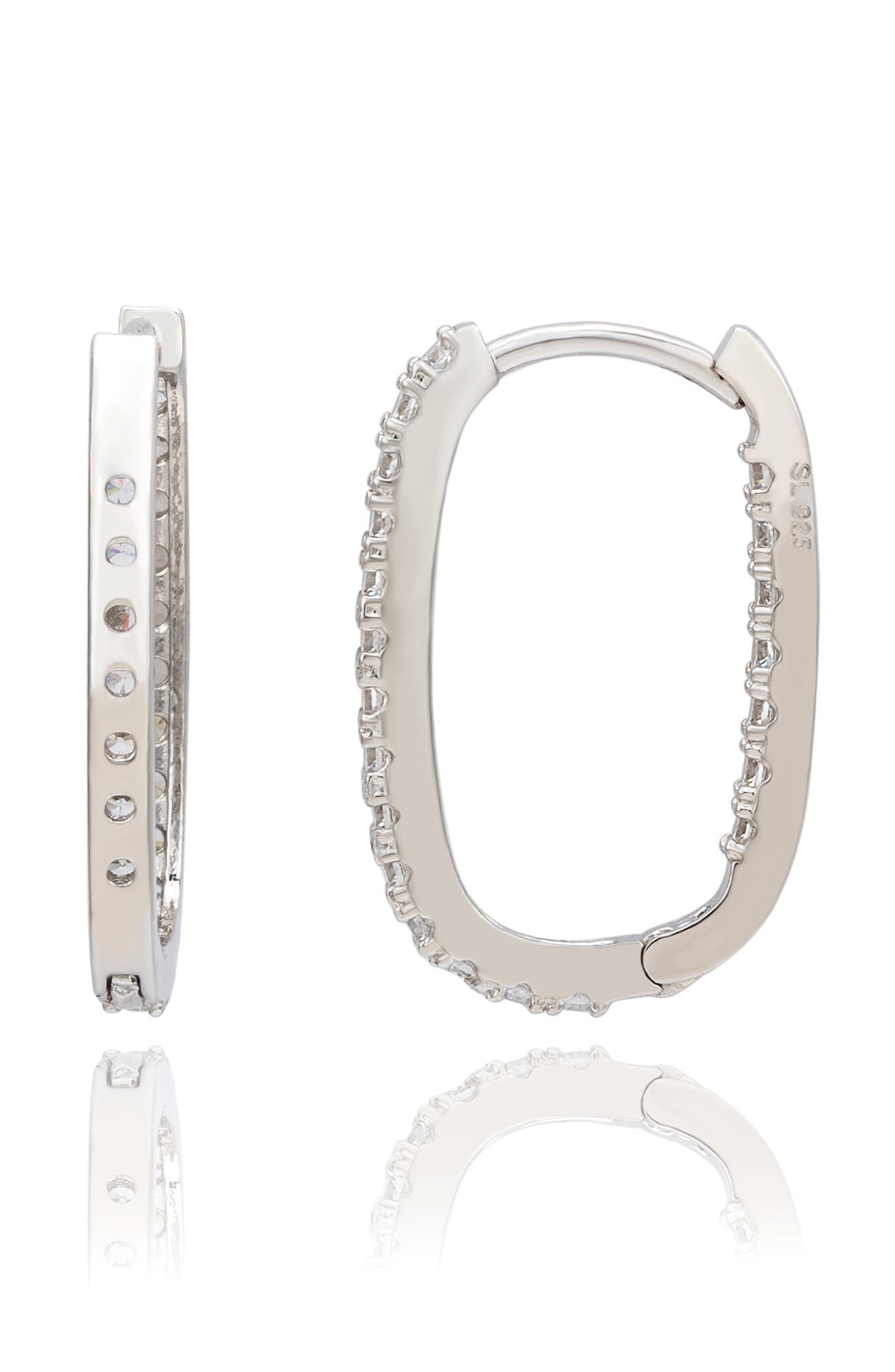 SUZY LEVIAN Cubic Zirconia Hoop Earrings