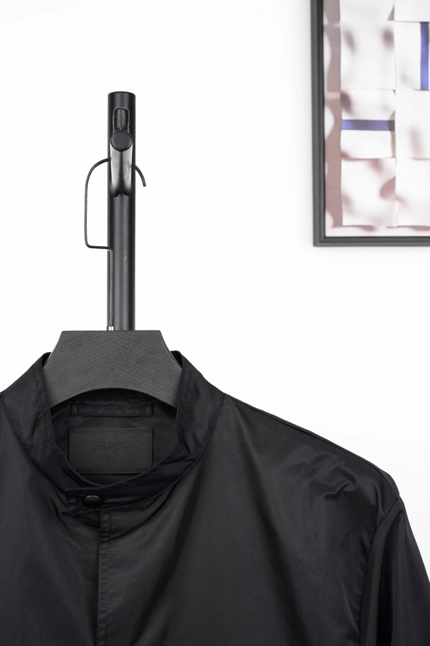 Prada Black Two-Pocket Triangle Logo Jacket product photo from LabelPicks