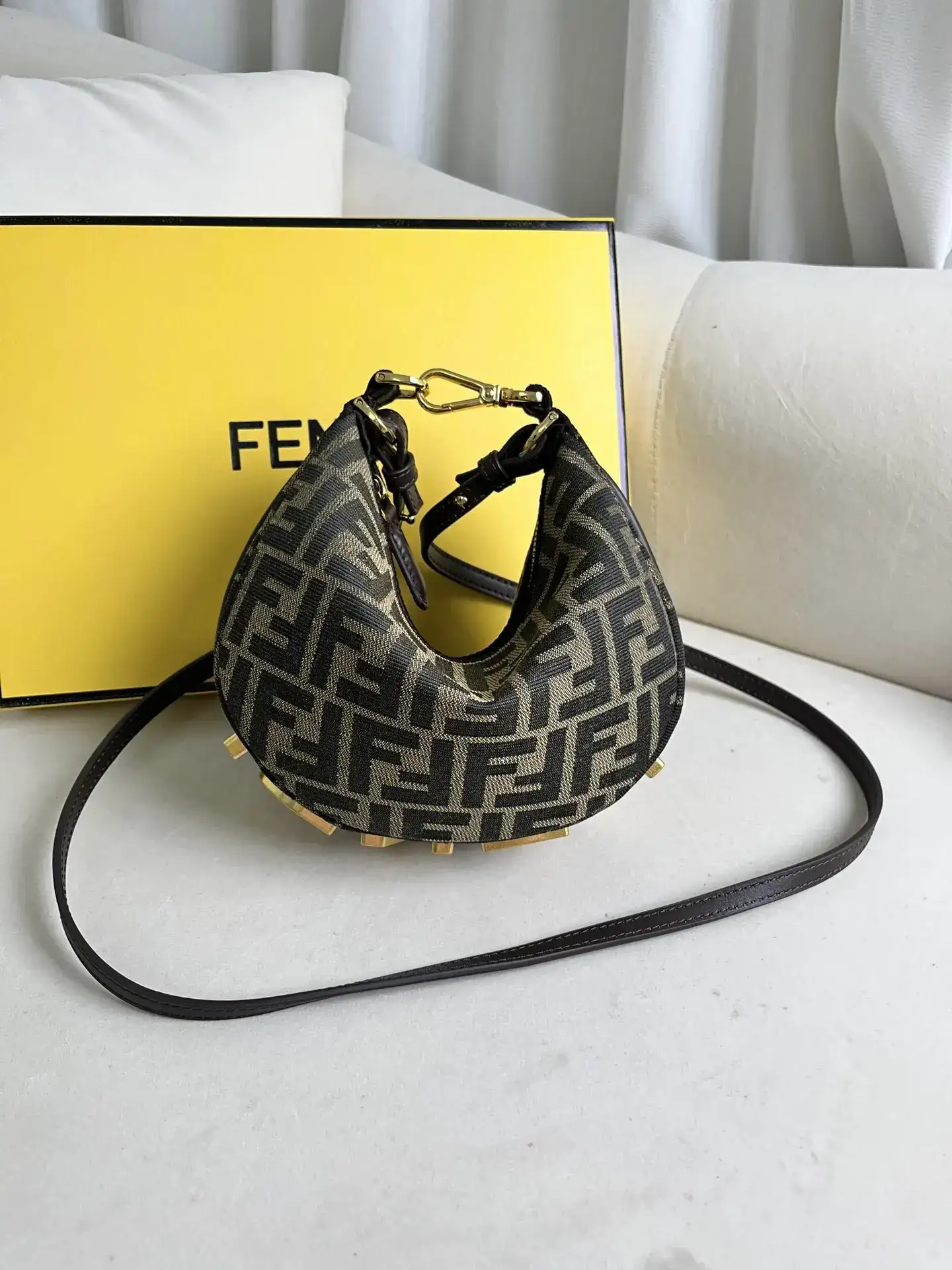 Fendi Monogram Canvas Hobo Bag product photo from LabelPicks