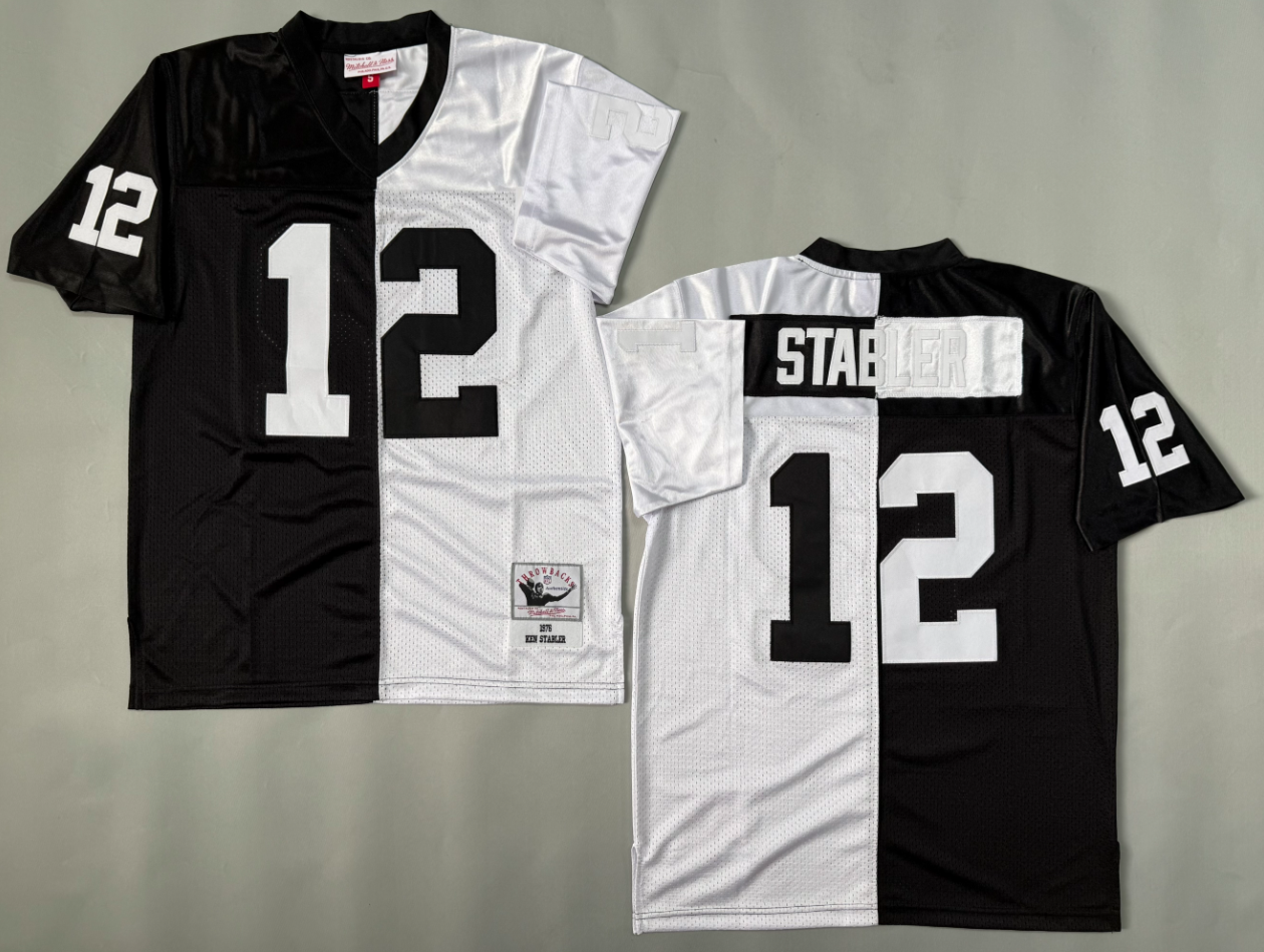 Ken Stabler Las Vegas Raiders Authentic Split Throwback Retired Player Jersey