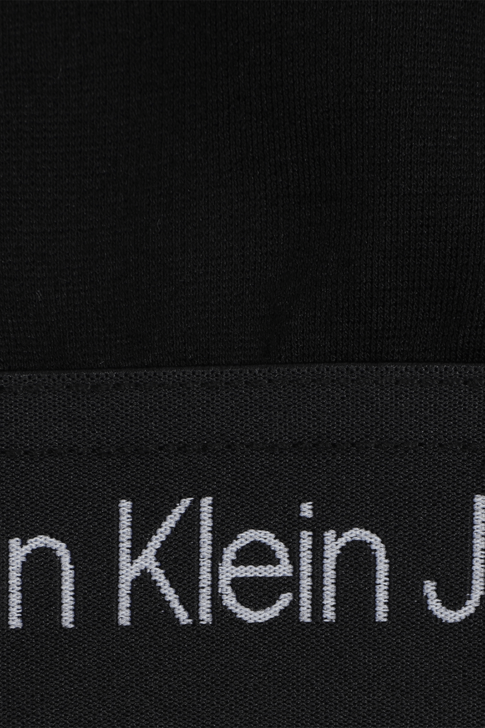 CALVIN KLEIN חולצת קרופ עם לוגוטייפ - גילאי 4-16
