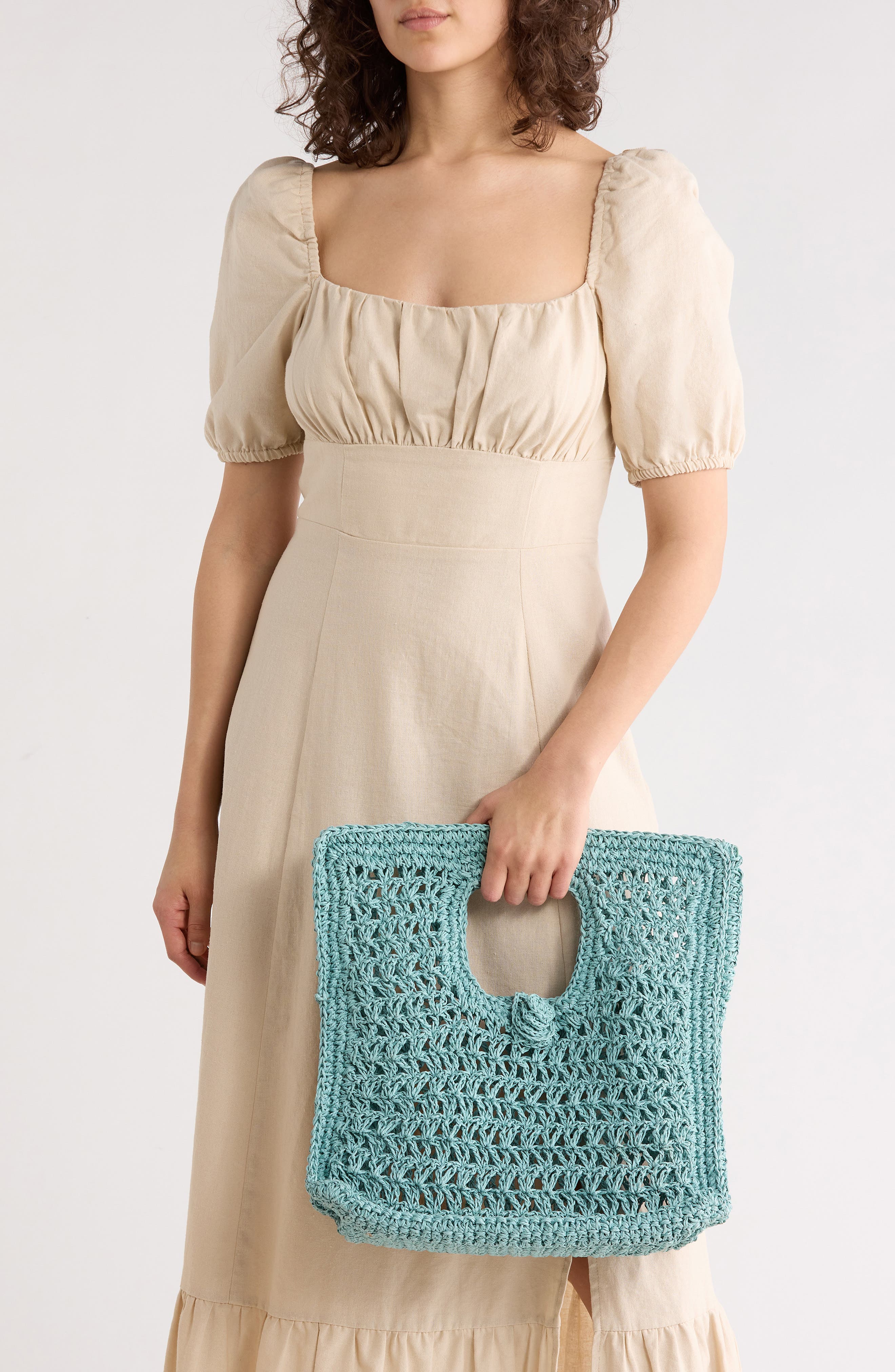 Collection XIIX Cutout Handle Square Handbag