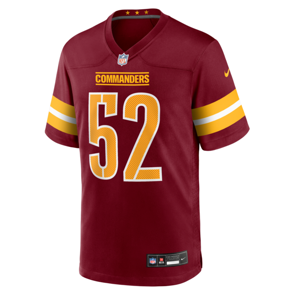 Preston Smith Washington Commanders Nike Team Game Jersey -  Burgundy