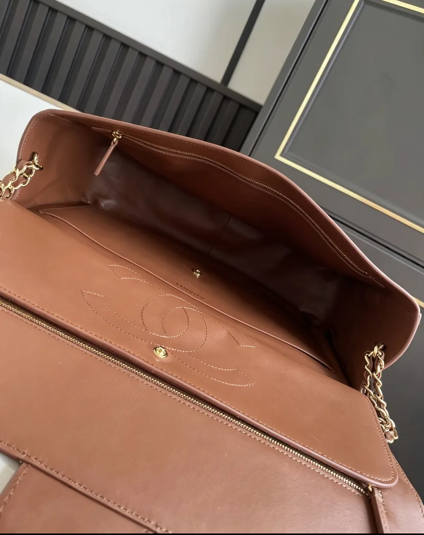 Chanel Classic Flap Beige Suede Leather Shoulder Bag product photo from LabelPicks