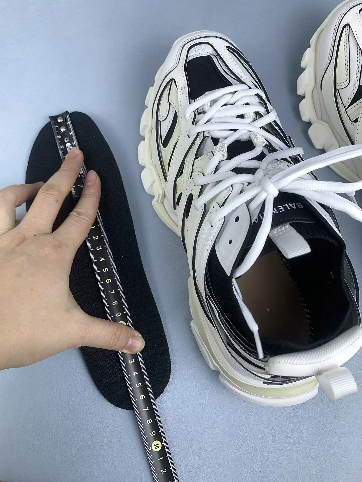 Track Sock Sneaker 'White Black' product photo from LabelPicks