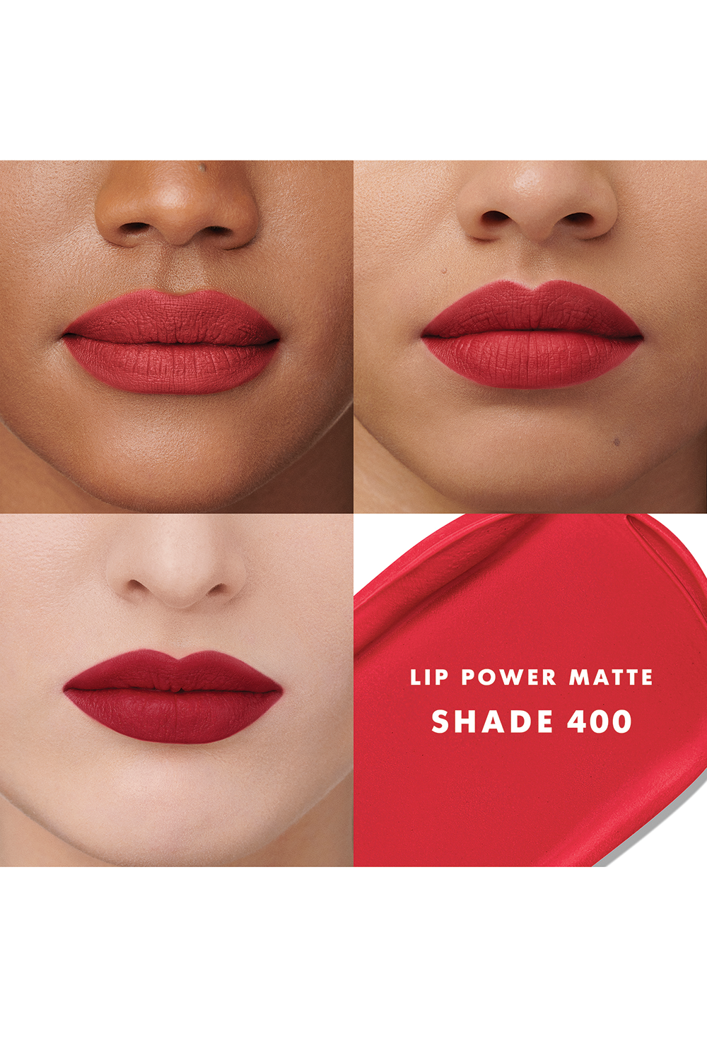 ARMANI BEAUTY שפתון עמיד ליפ פאוור בגימור מאט 400