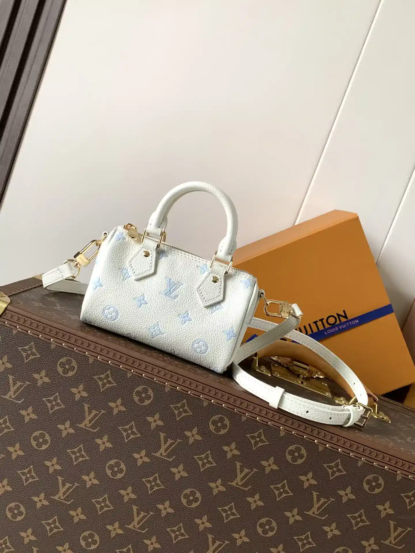 Louis Vuitton Speedy Pink Grained Leather Top Handle Bag product photo from LabelPicks