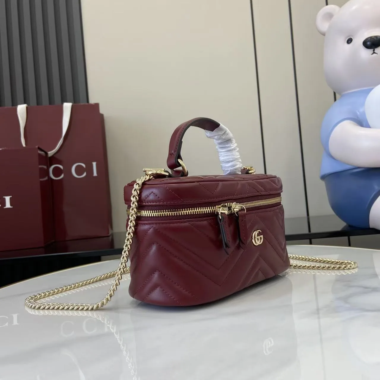 Gucci Marmont GG Supreme Canvas Top Handle Bag product photo from LabelPicks