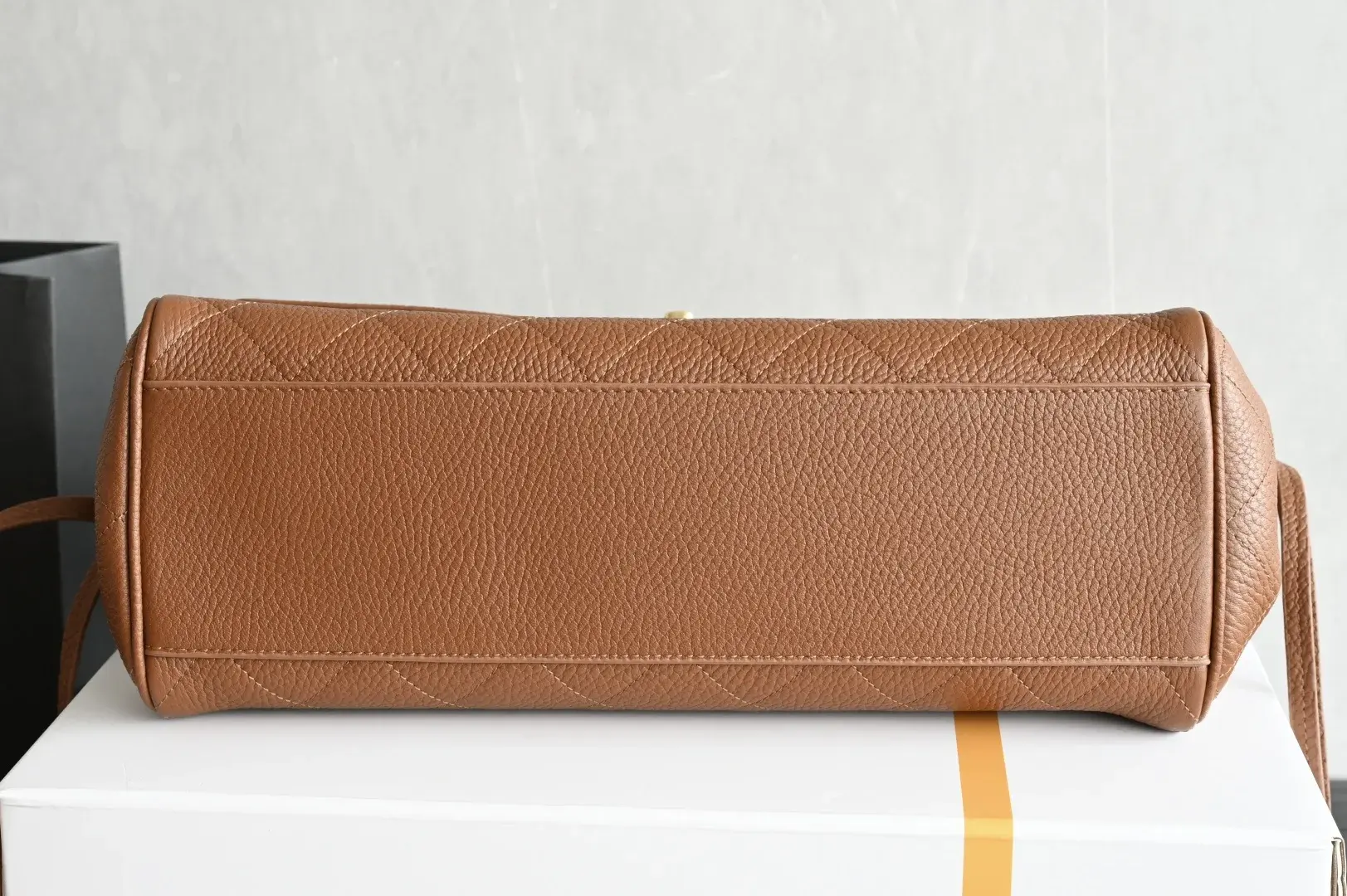 Chanel Brown Calfskin Top Handle Bag product photo from LabelPicks