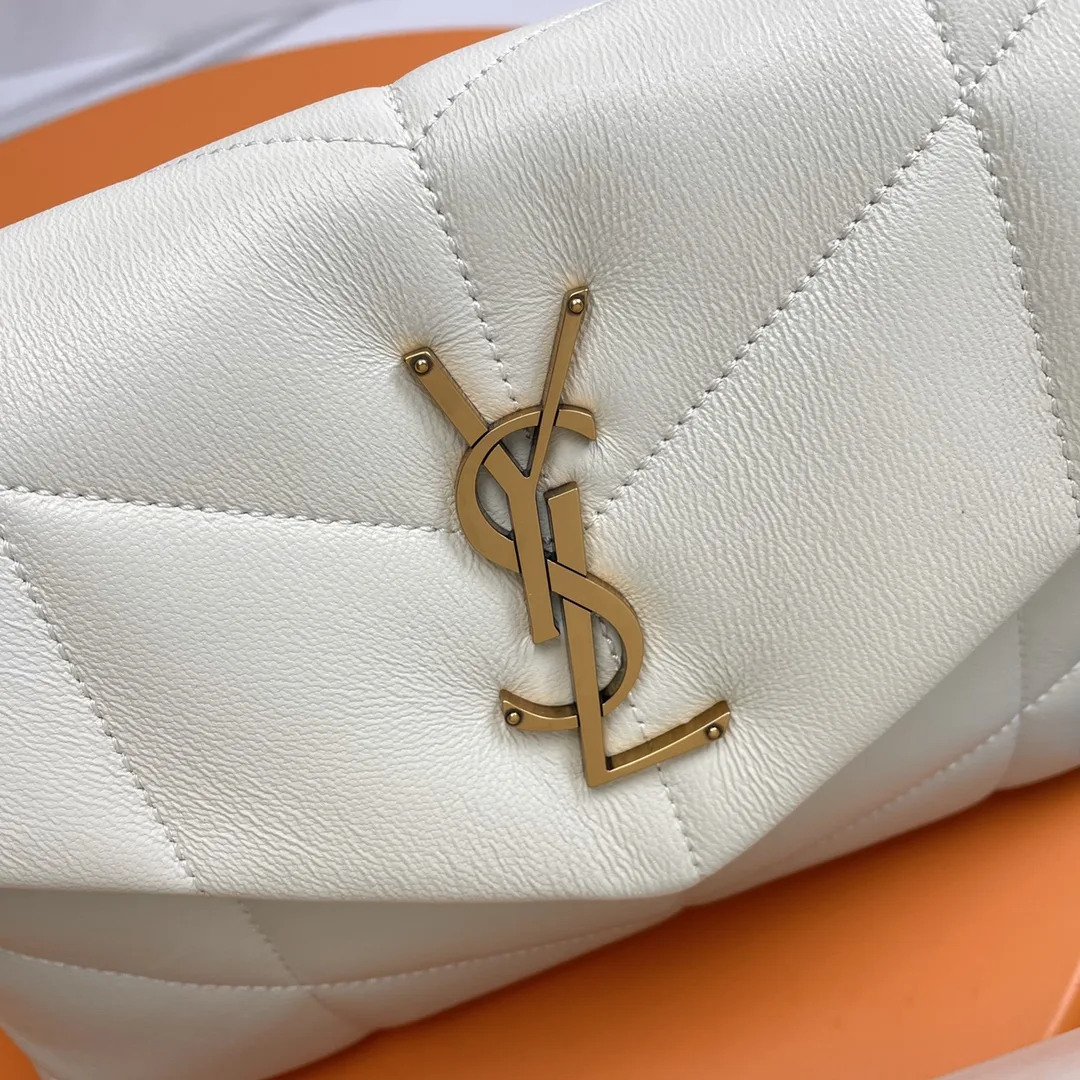 Saint Laurent White Loulou Quilted Leather Shoulder Bag product photo from LabelPicks