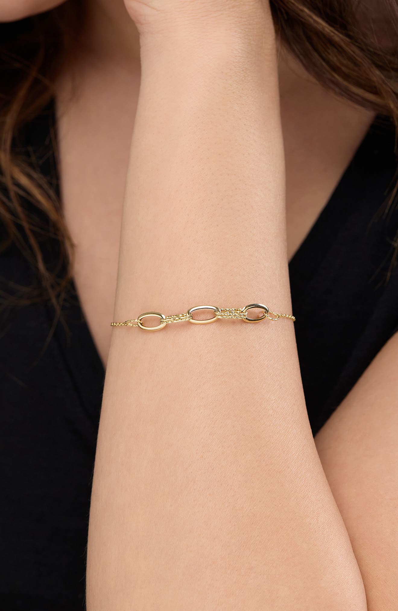 Bony Levy 14K Yellow Gold Oval Link Bracelet