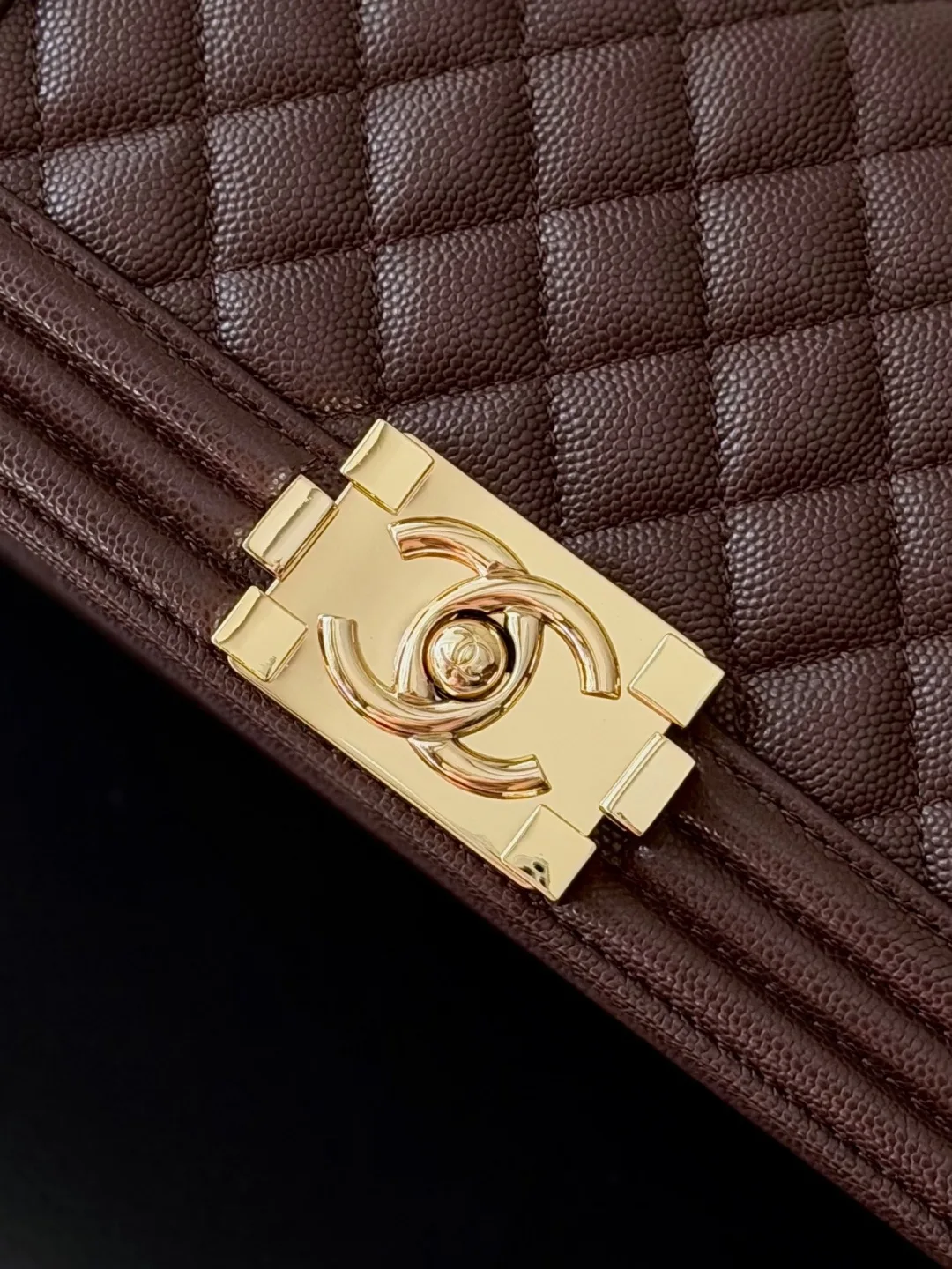 Chanel Brown Quilted Leather Shoulder Bag product photo from LabelPicks