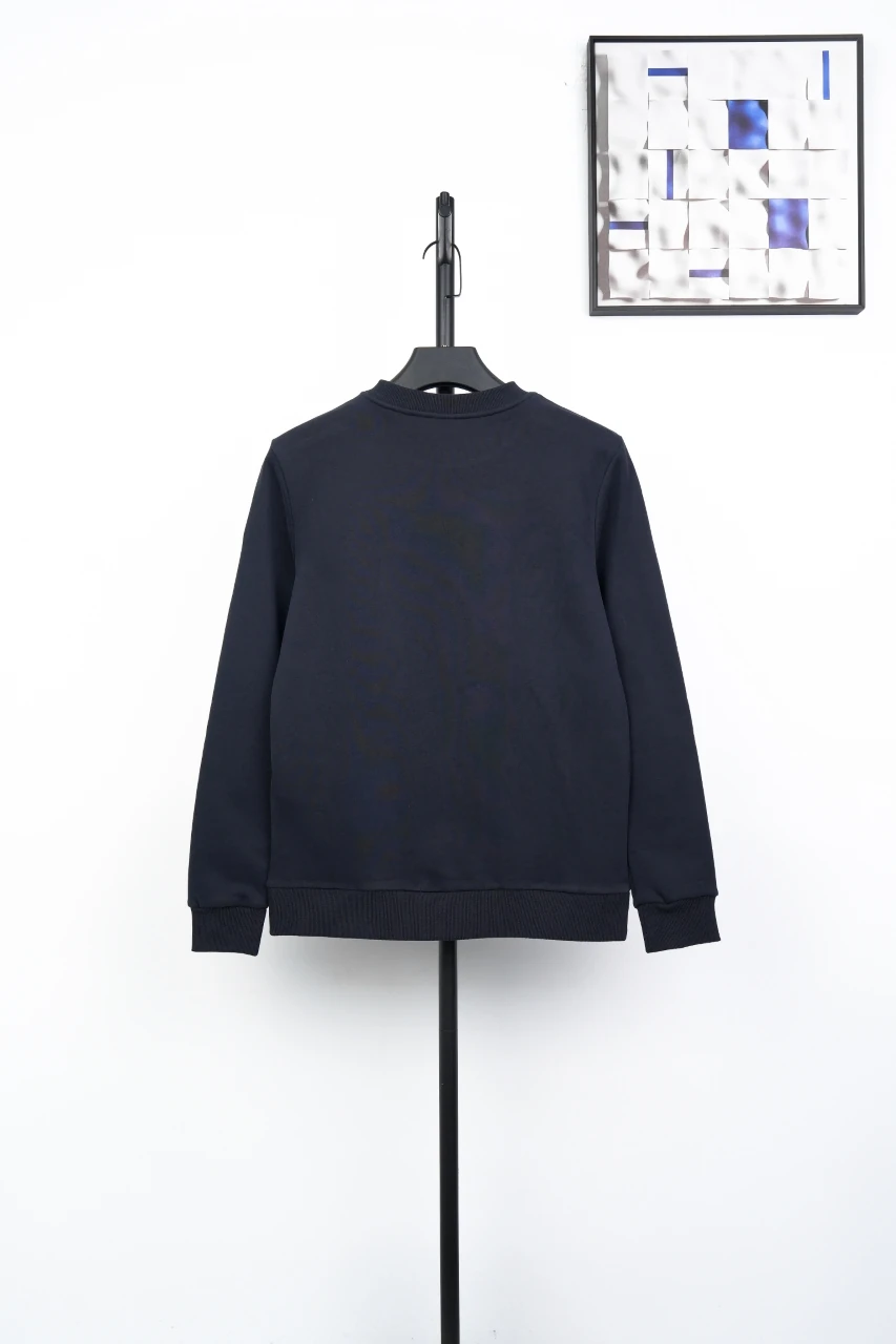 Moncler Navy Leather-Patch Crewneck Sweatshirt product photo from LabelPicks