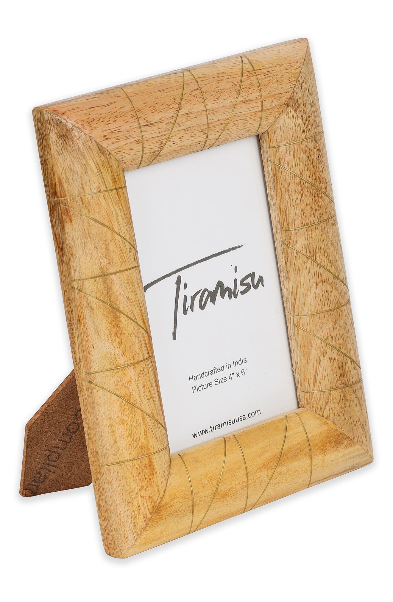 Tiramisu Wood & Brass Picture Frame