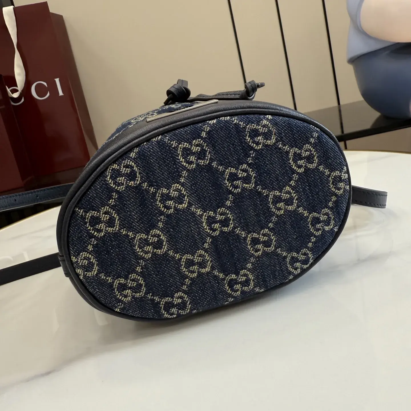 Gucci Generation Blue Nylon Bucket Bag product photo from LabelPicks