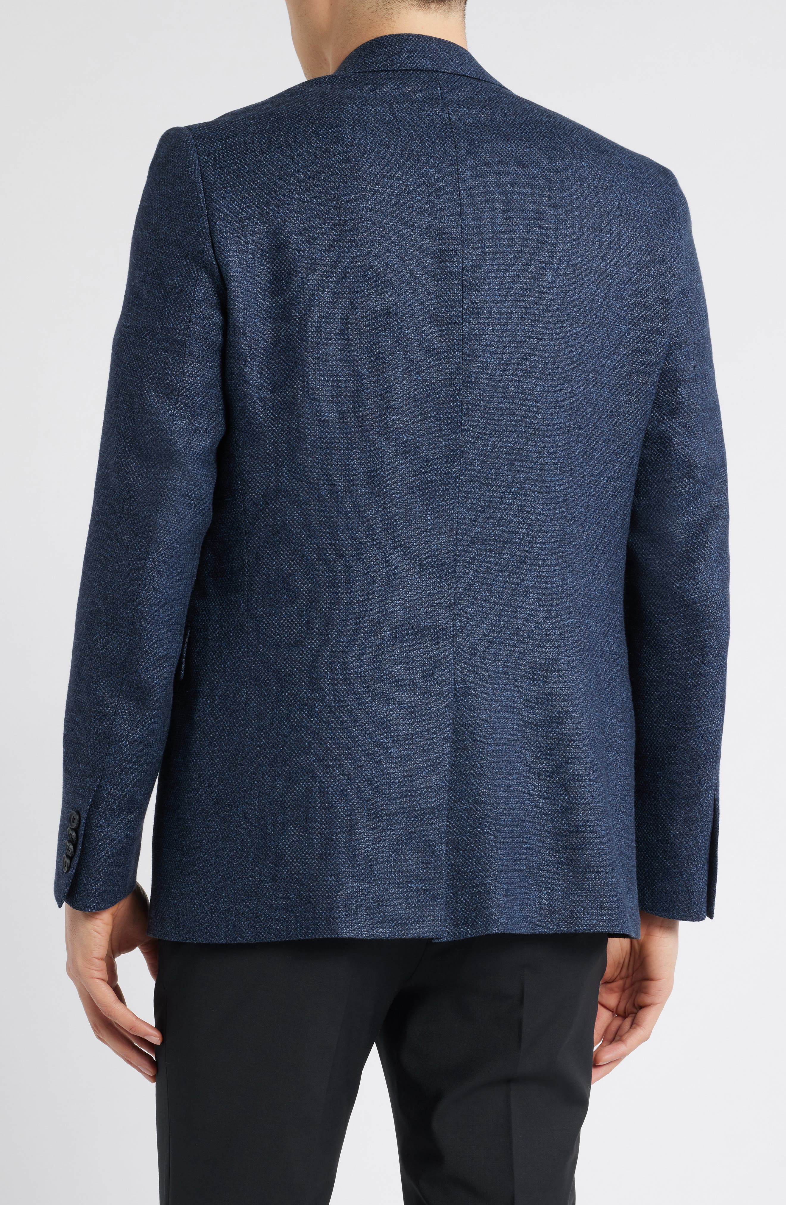 AllSaints Rawdon Slim Fit Stretch Wool & Linen Sport Coat