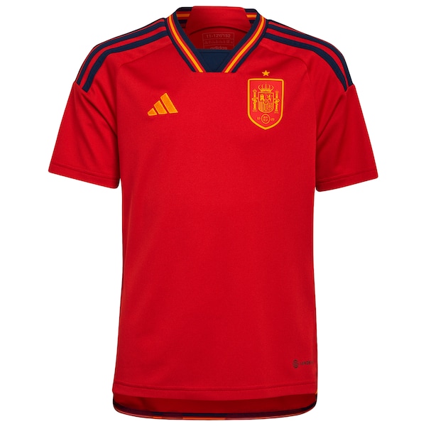 Spain National Team adidas Youth 2022/23 Home Replica Jersey - Red