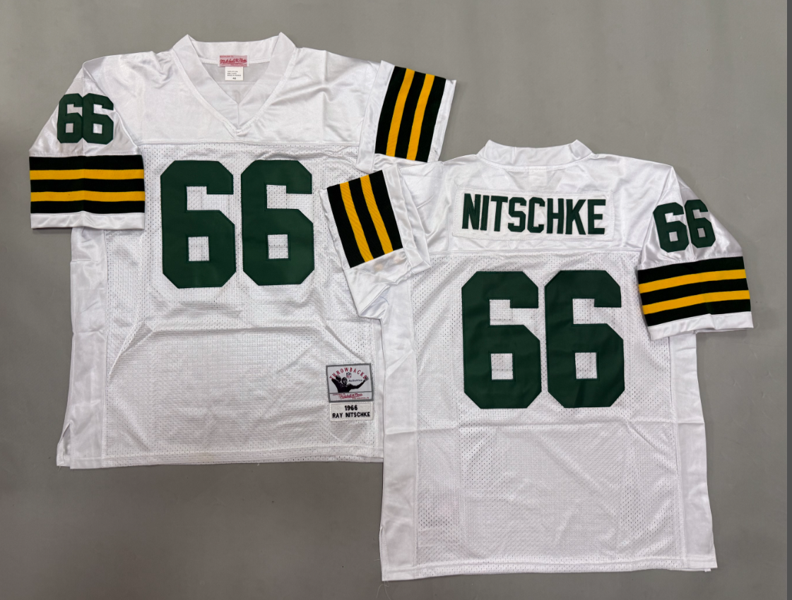 Ray Nitschke Green Bay Packers Authentic Throwback Retired Player Jersey