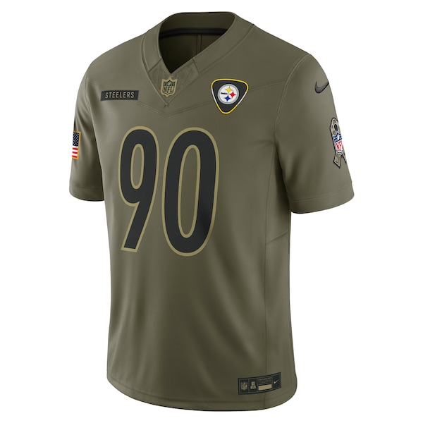 T.J. Watt Pittsburgh Steelers Nike 2025 Salute to Service Limited Jersey - Olive