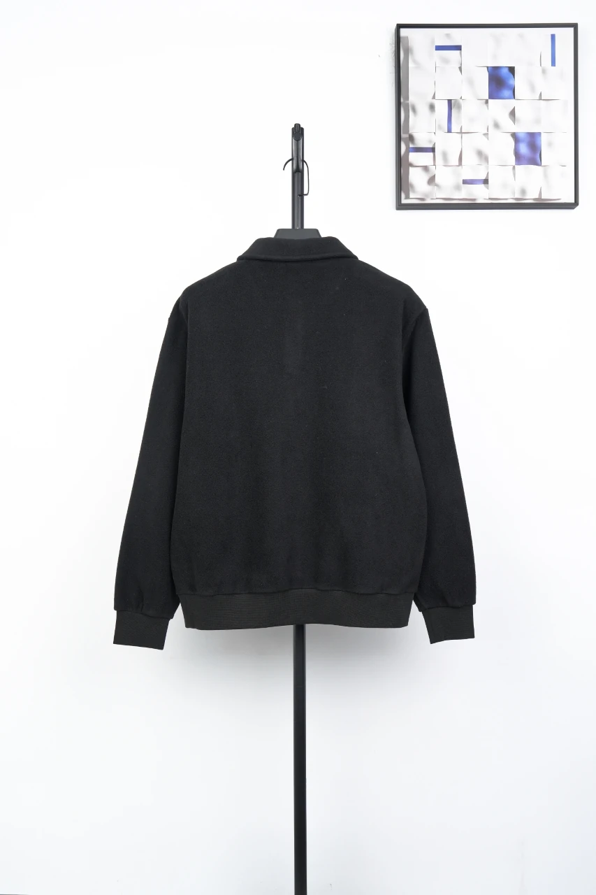 Ralph Lauren Black Pony Embroidered Fleece Long Sleeve Polo Shirt product photo from LabelPicks