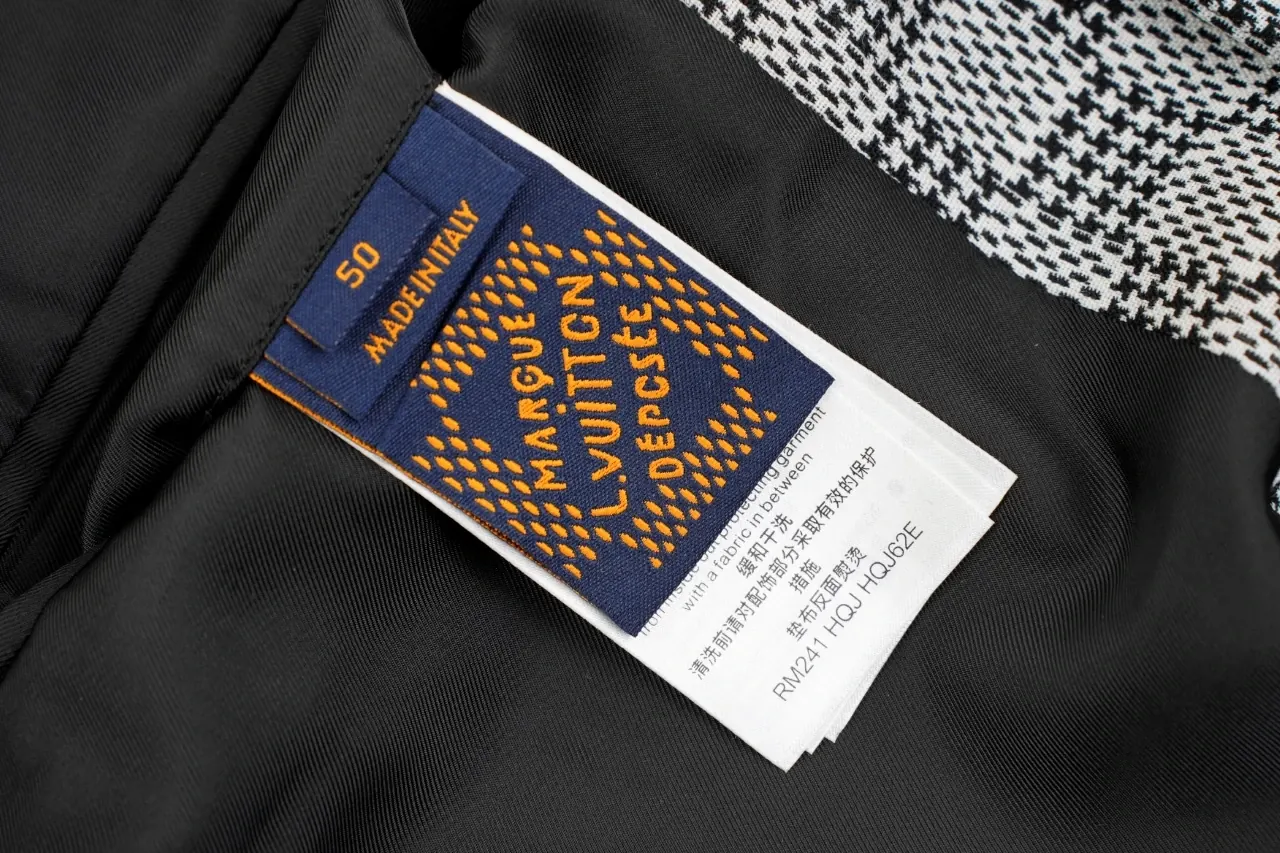 Louis Vuitton Grey Houndstooth Casual Blazer product photo from LabelPicks