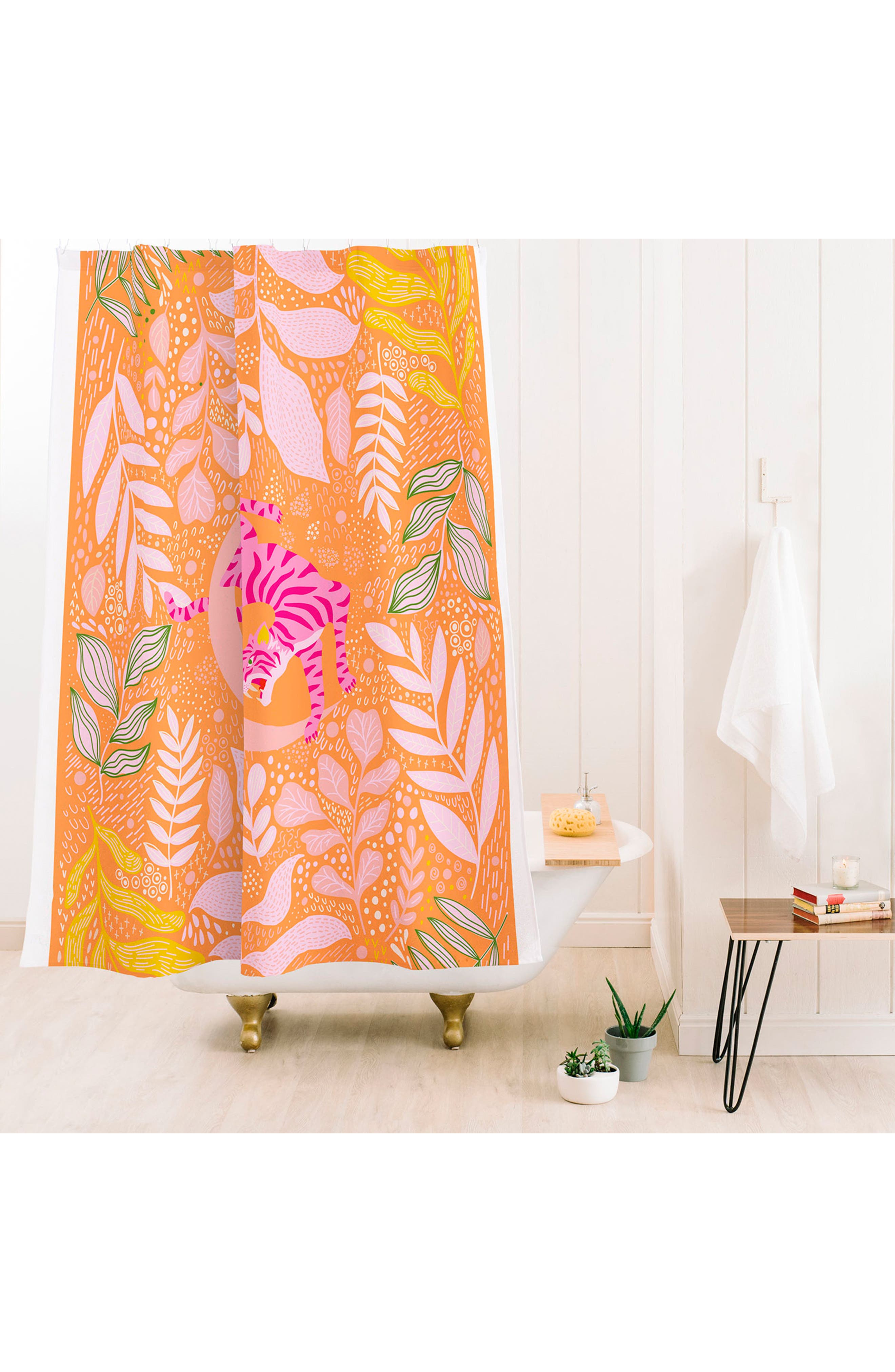 Deny Designs Tangerine Shower Curtain