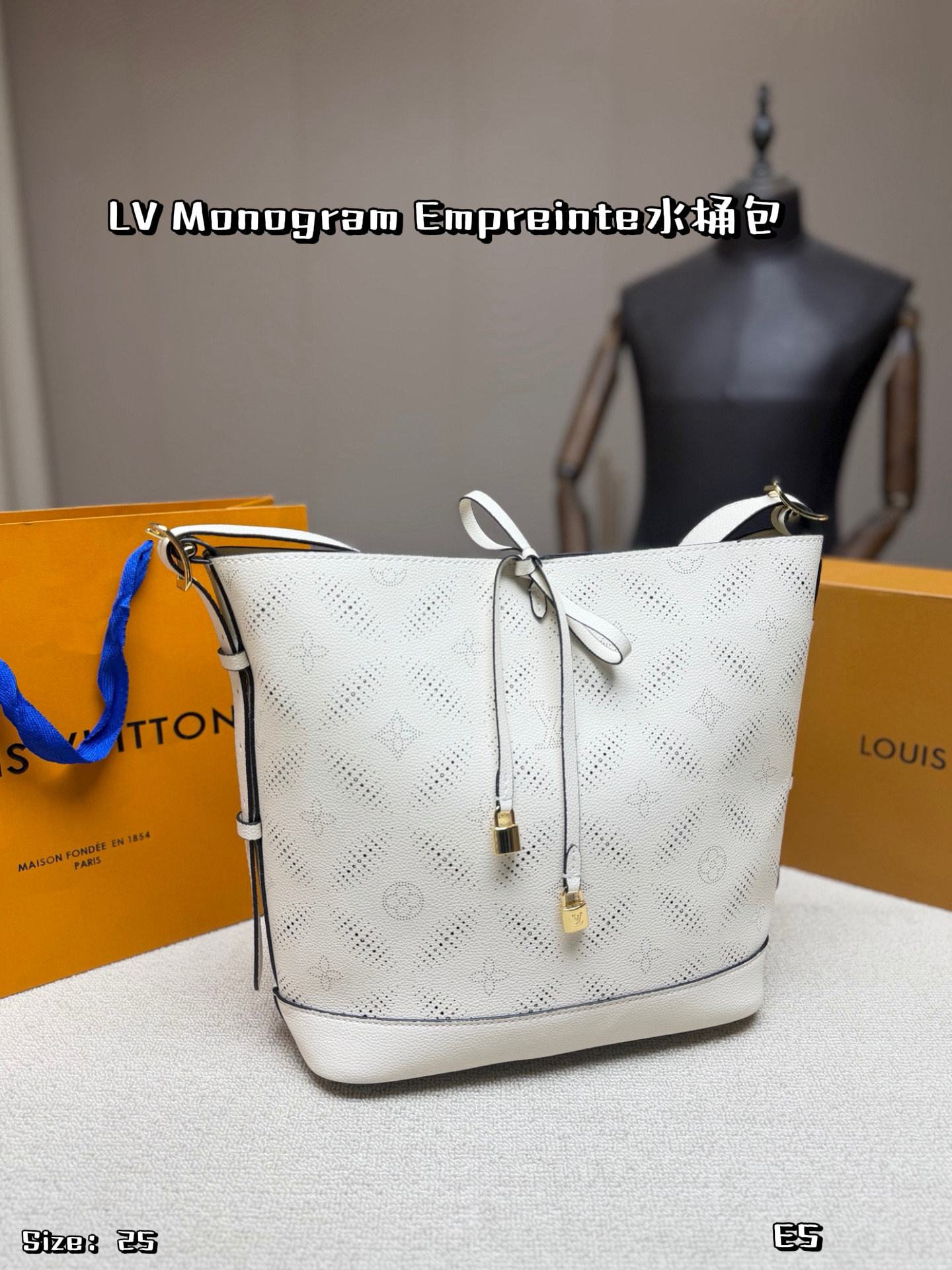 LV Monogram Empreinte Bucket Bag