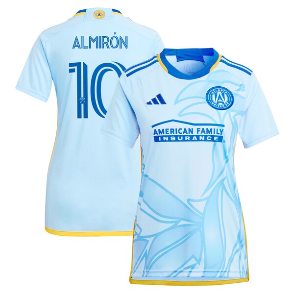 Miguel Almiron Atlanta United FC adidas Women's 2024 The Resurgens Kit Replica Player Jersey - Light Blue