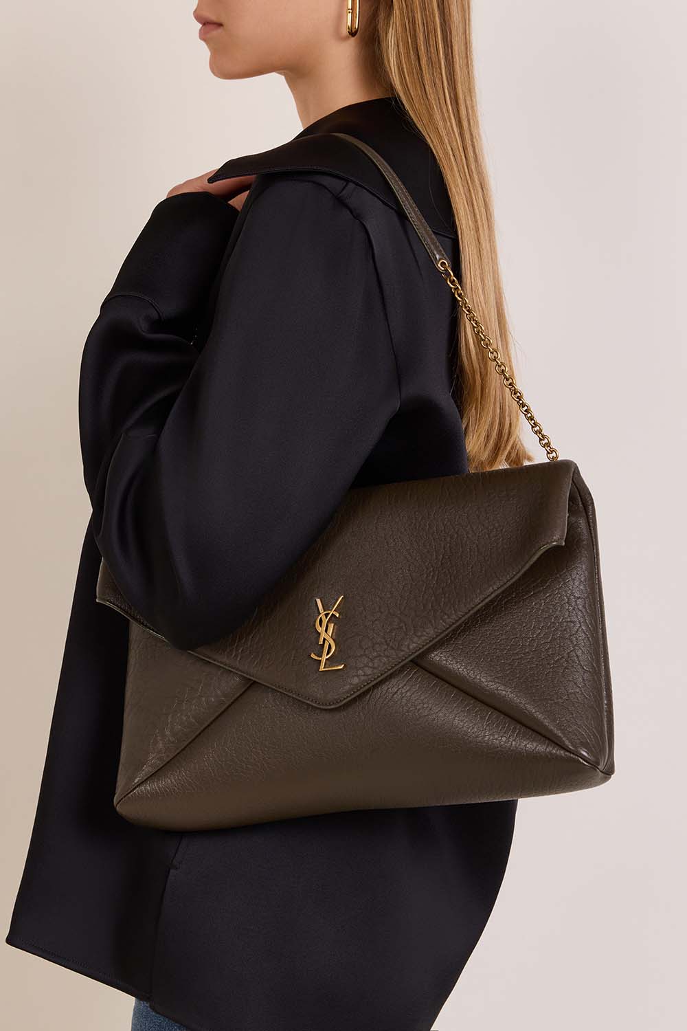 SAINT LAURENT תיק קלאץ' מעטפה