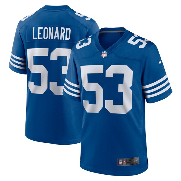 Shaquille Leonard Indianapolis Colts Nike Alternate Game Jersey - Royal/White