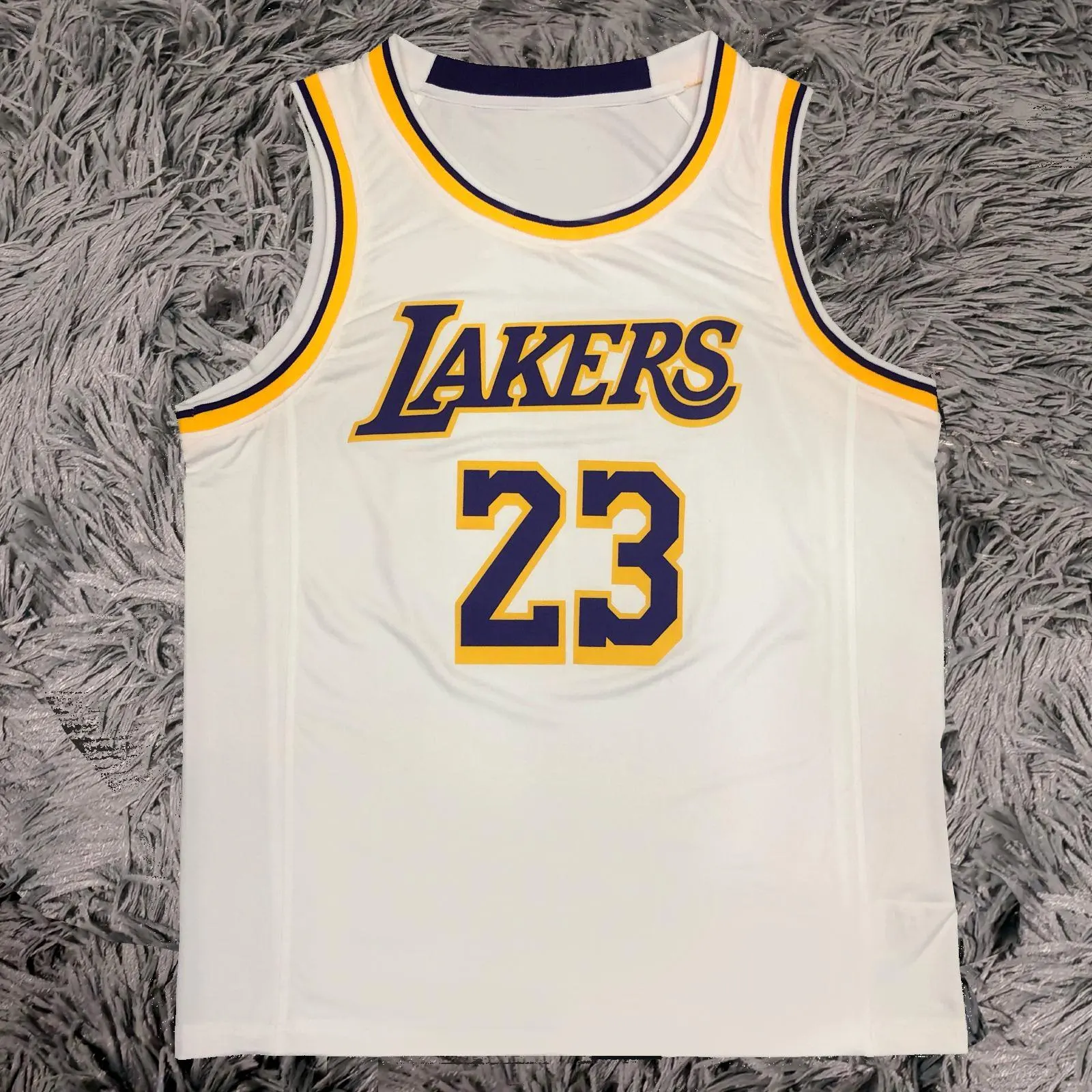 Lebron James SIGNED Signature LA Lakers White Shirt/Jersey - COA 24/25