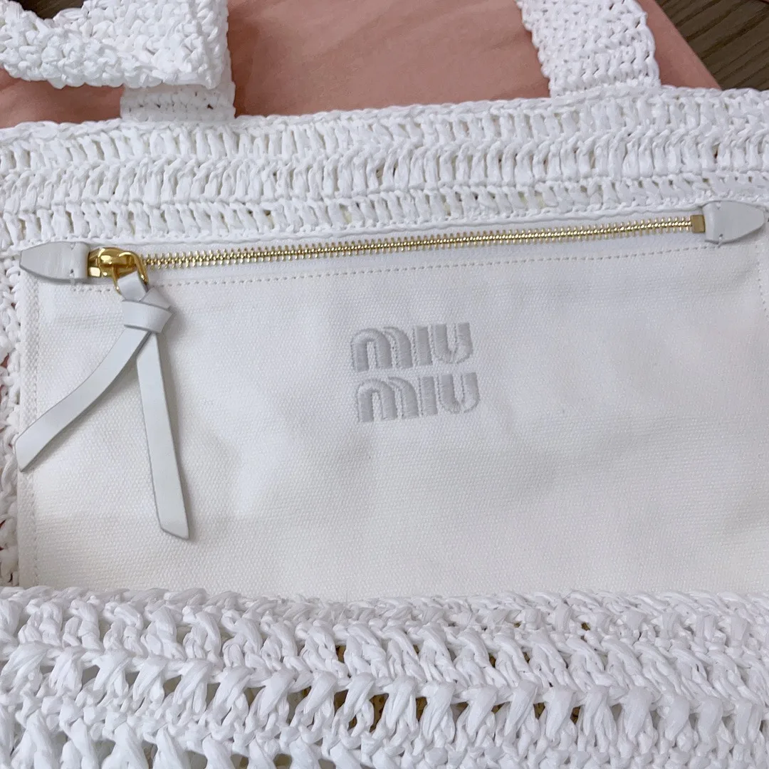 Miu Miu Woven Leather Tote Bag product photo from LabelPicks