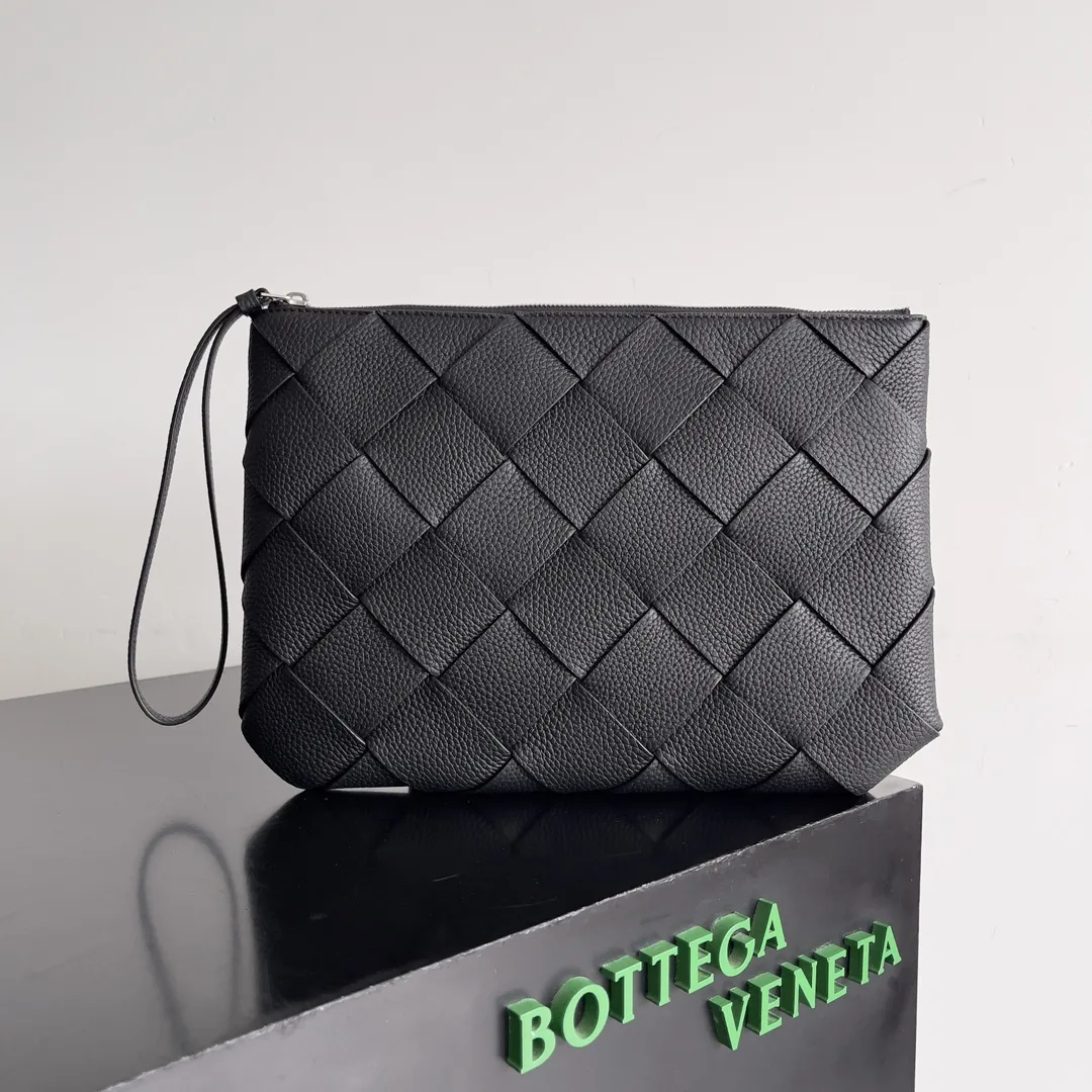 Bottega Veneta Grained Leather Diago Clutch product photo from LabelPicks