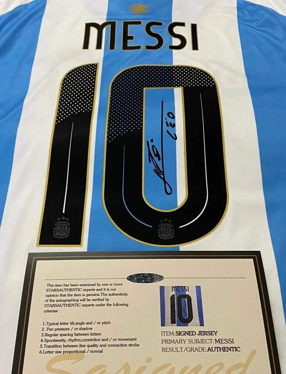 Lionel Messi SIGNED Argentina 24/25 Home Jersey/Shirt - COA - 2024