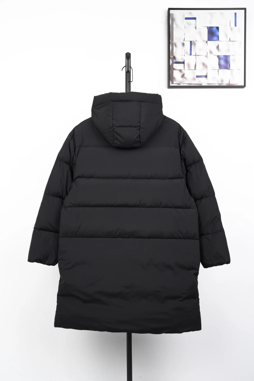 Moncler Black Bosona Longline Hooded Down Jacket product photo from LabelPicks