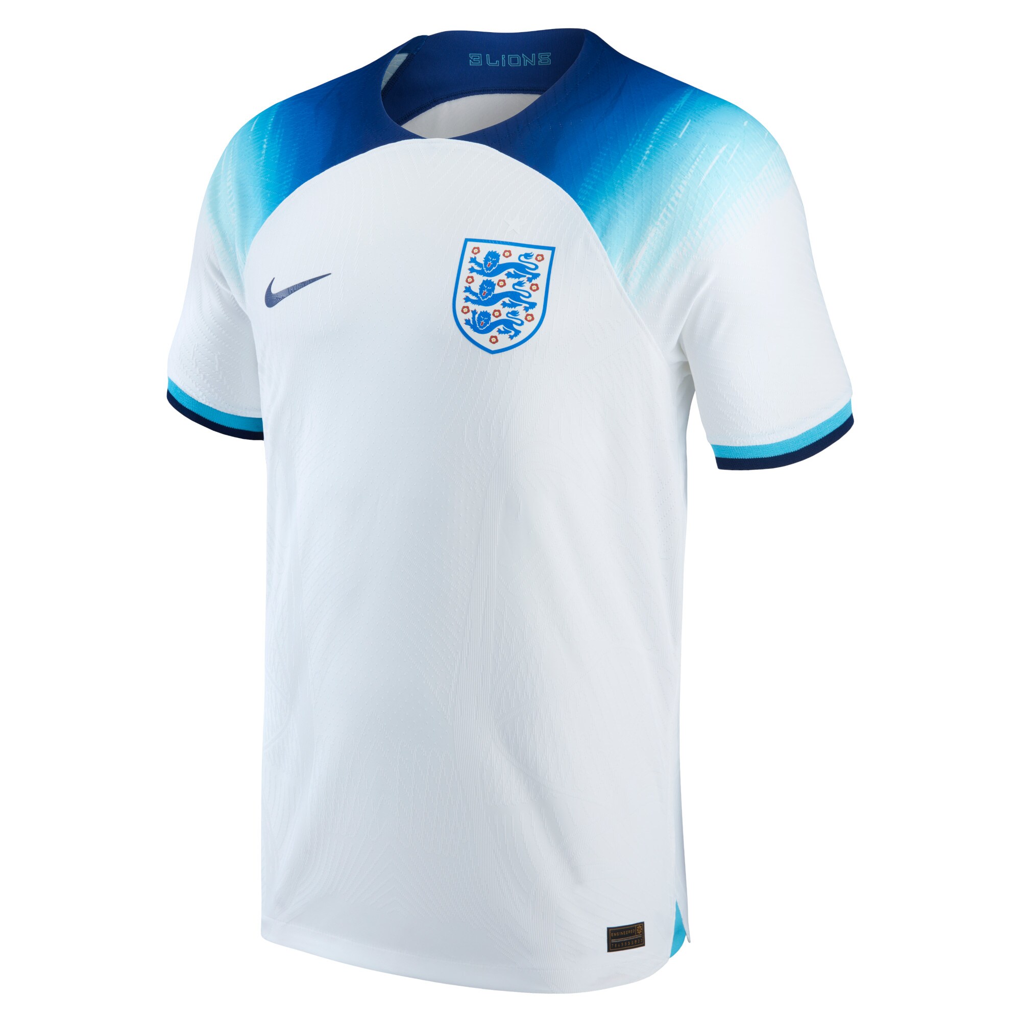 Custom England National Team Nike 2022/23 Home Authentic Blank Jersey - White
