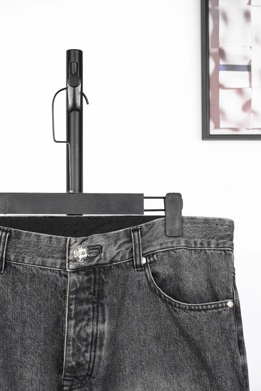 Chrome Hearts Grey Cross Patch Slight Flare Jeans product photo from LabelPicks