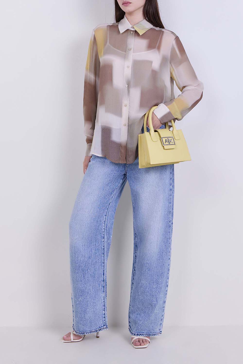 ARMANI EXCHANGE מכנסי ג'ינס בגזרה משוחררת