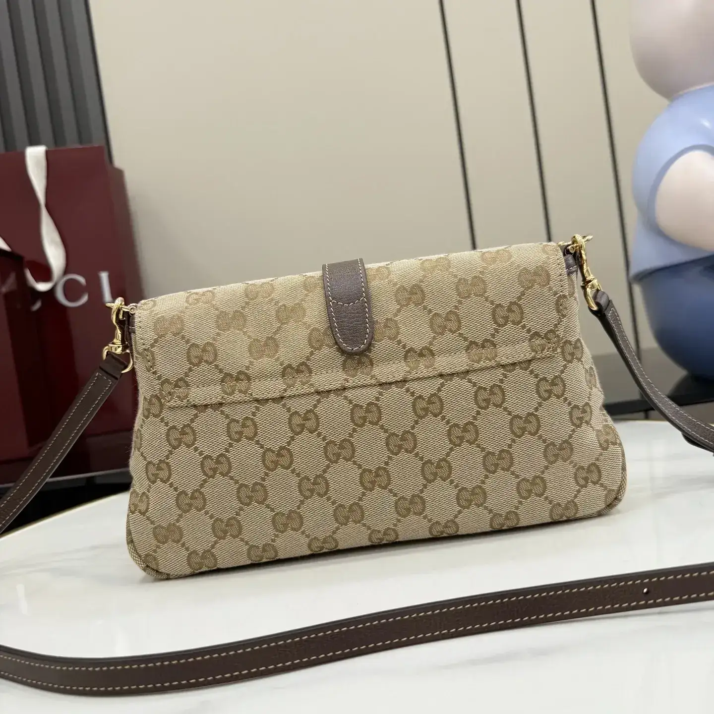 Gucci Brown Quilted Leather Evening Bag product photo from LabelPicks
