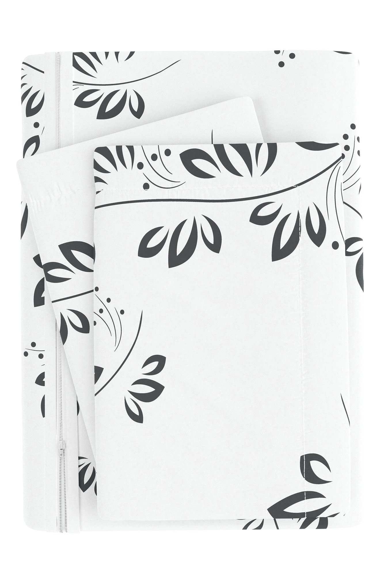 HOMESPUN Home Spun Premium Ultra Soft 3-Piece Simple Vine Print Duvet Cover Set
