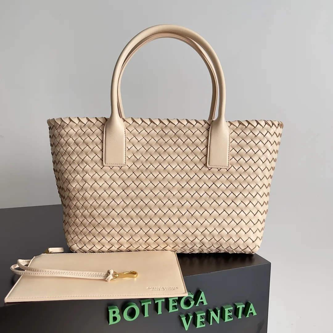 Bottega Veneta Intrecciato Woven Leather Cabat Tote Bag product photo from LabelPicks