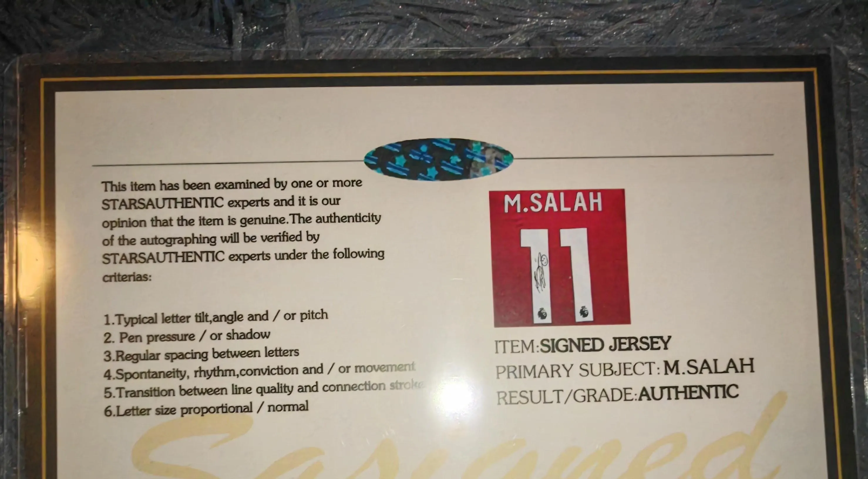 Mo Salah SIGNED Liverpool 25/26 FINAL Home Jersey/Shirt - COA - 2025